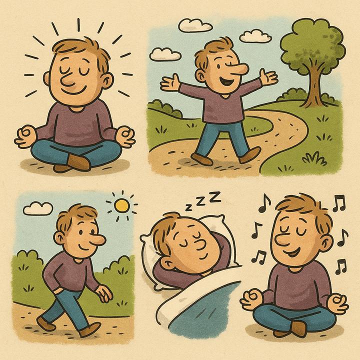Fem enkle råd mod stress: meditation, gåtur, søvn og musik